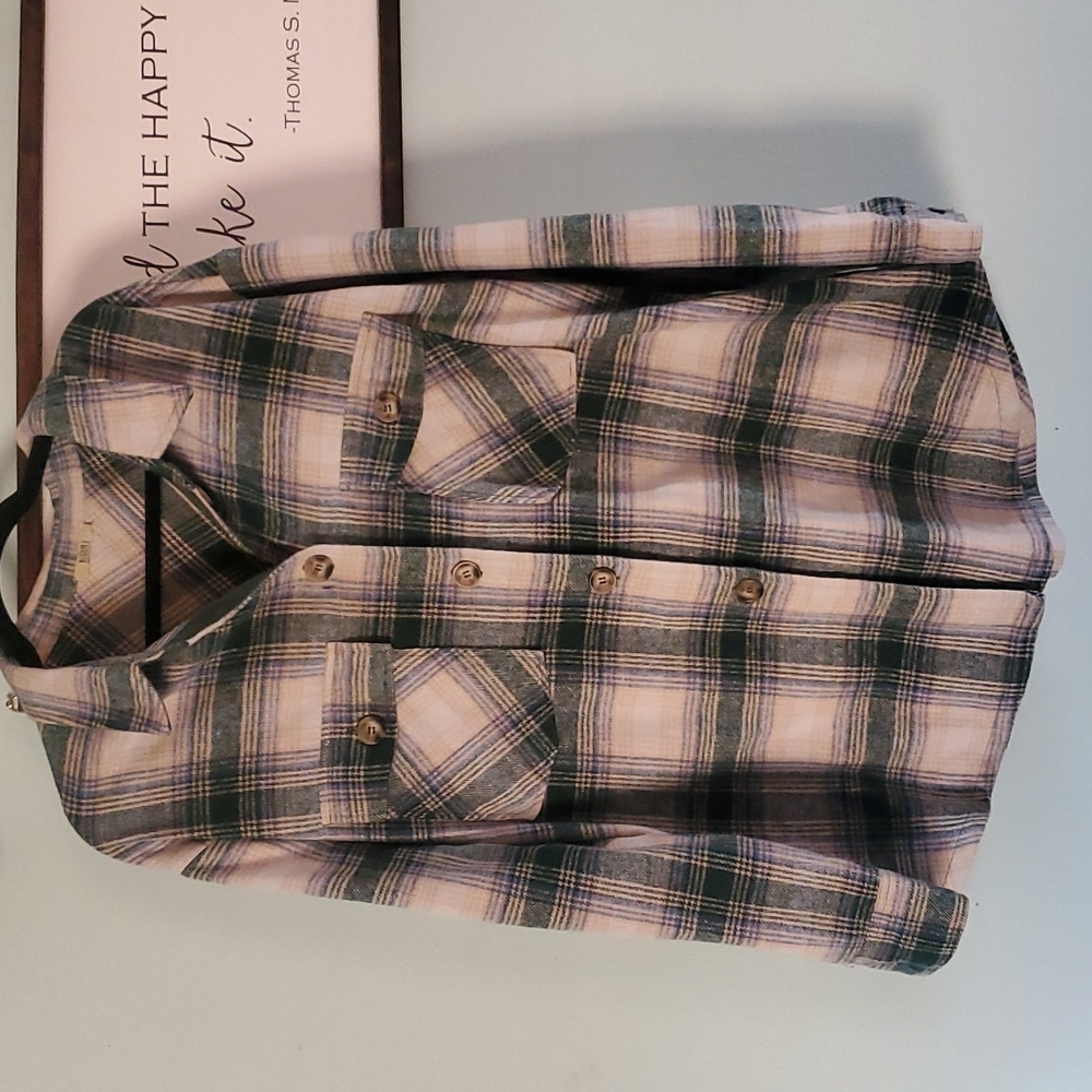 Plaid button down